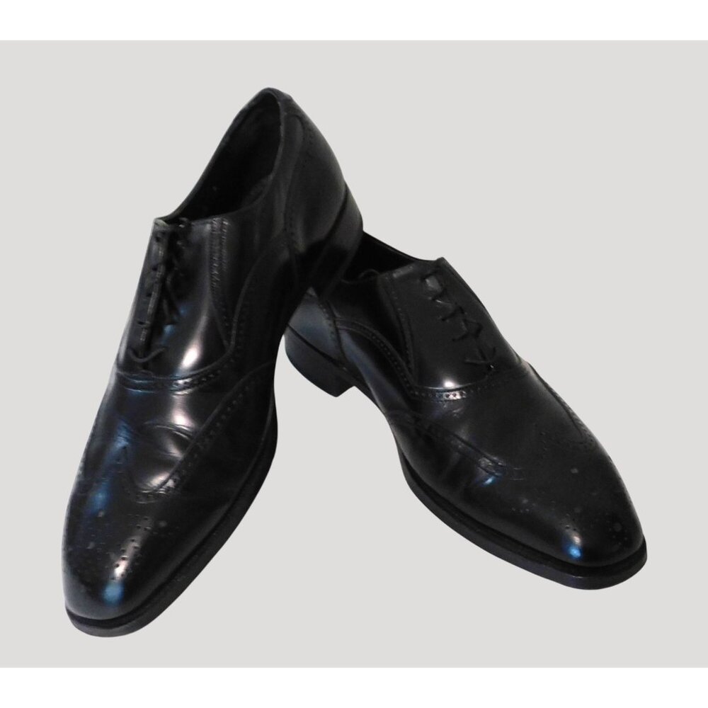 Florsheim Royal Imperial Wingtip Oxford Dress Shoes Mens Size 9E Black Leather